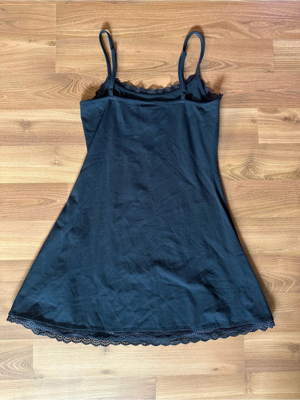 The Crow Lace Cami Black Graphic Slip Tank Top Dress - Picture 8 of 8